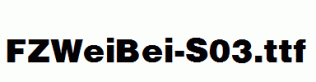 FZWeiBei-S03.ttf