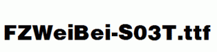 FZWeiBei-S03T.ttf