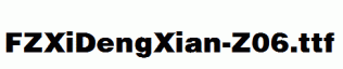 FZXiDengXian-Z06.ttf