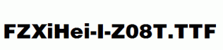FZXiHei-I-Z08T.ttf