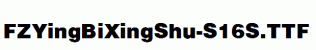 FZYingBiXingShu-S16S.ttf