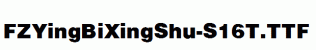 FZYingBiXingShu-S16T.ttf