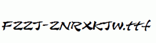 FZZJ-ZNRXKJW.ttf