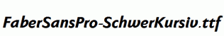 FaberSansPro-SchwerKursiv.ttf