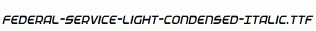 Federal-Service-Light-Condensed-Italic.ttf