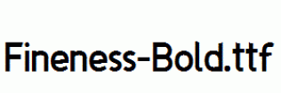 Fineness-Bold.ttf