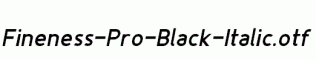 Fineness-Pro-Black-Italic.otf
