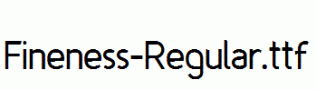 Fineness-Regular.ttf