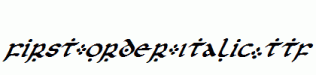 First-Order-Italic.ttf