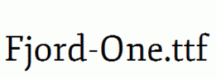 Fjord-One.ttf