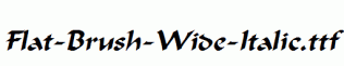 Flat-Brush-Wide-Italic.ttf