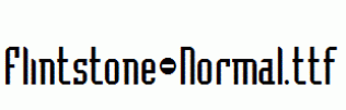 Flintstone-Normal.ttf