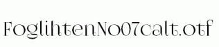 FoglihtenNo07calt.otf