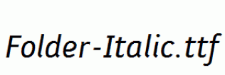 Folder-Italic.ttf