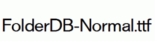 FolderDB-Normal.ttf