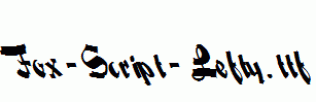 Fox-Script-Lefty.ttf