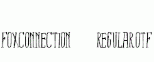 FoxConnection-Regular.otf