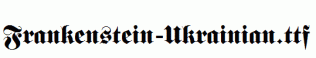 Frankenstein-Ukrainian.ttf