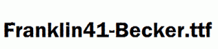 Franklin41-Becker.ttf