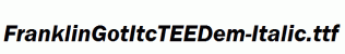 FranklinGotItcTEEDem-Italic.ttf