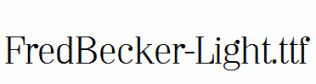 FredBecker-Light.ttf