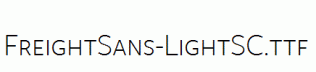 FreightSans-LightSC.ttf
