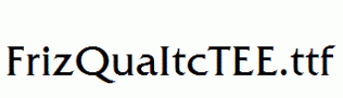 FrizQuaItcTEE.ttf