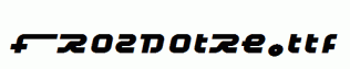 Frozdotre.ttf