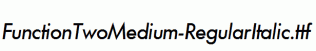 FunctionTwoMedium-RegularItalic.ttf