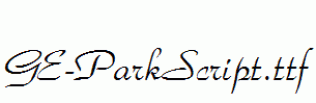 GE-ParkScript.ttf