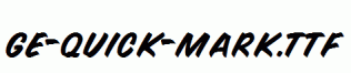 GE-Quick-Mark.ttf
