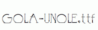 GOLA-UNOLE.ttf