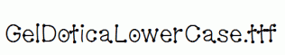 GelDoticaLowerCase.ttf