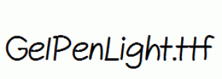GelPenLight.ttf