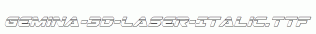 Gemina-3D-Laser-Italic.ttf