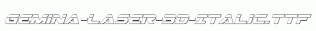 Gemina-Laser-3D-Italic.ttf