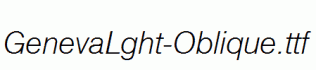 GenevaLght-Oblique.ttf