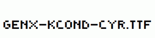 Genx-KCond-Cyr.ttf