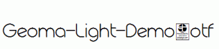 Geoma-Light-Demo.otf