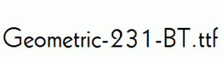 Geometric-231-BT.ttf