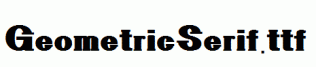 GeometricSerif.ttf
