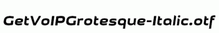 GetVoIPGrotesque-Italic.otf