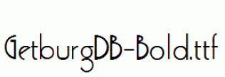 GetburgDB-Bold.ttf