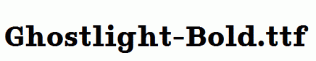 Ghostlight-Bold.ttf