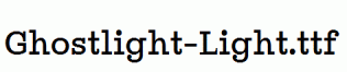 Ghostlight-Light.ttf