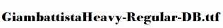 GiambattistaHeavy-Regular-DB.ttf