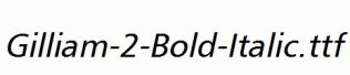 Gilliam-2-Bold-Italic.ttf