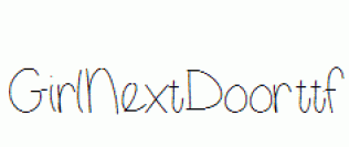 GirlNextDoor.ttf