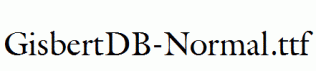 GisbertDB-Normal.ttf
