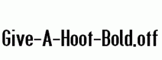 Give-A-Hoot-Bold.otf